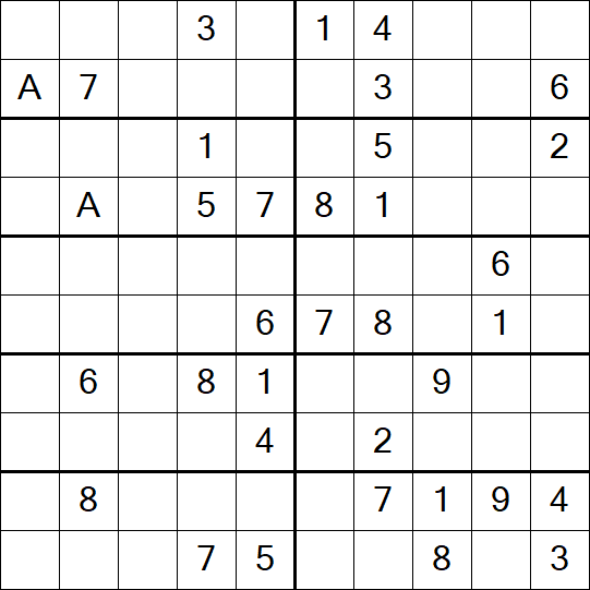 Sudoku 10x10 - Mittel