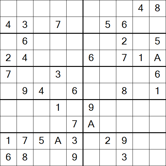 Sudoku 10x10 - Mittel