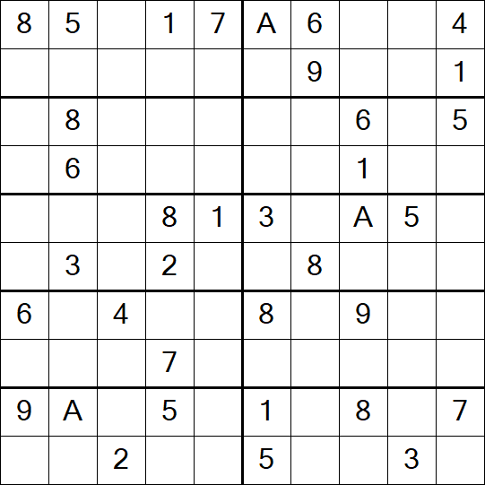 Sudoku 10x10 - Médio