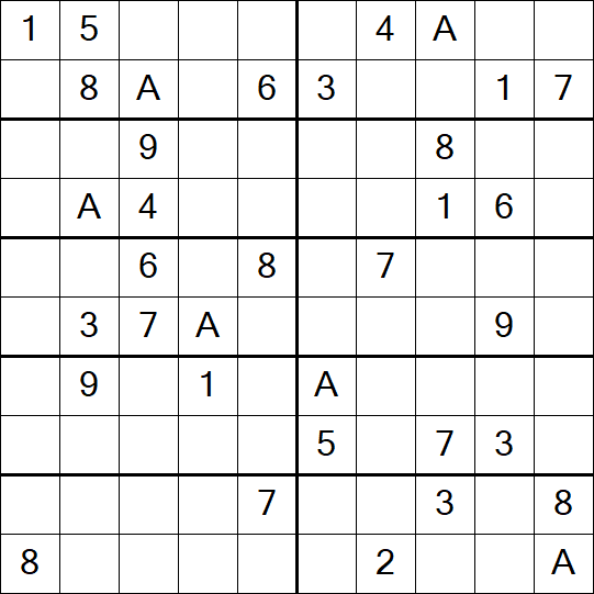 Sudoku 10x10 - Médio