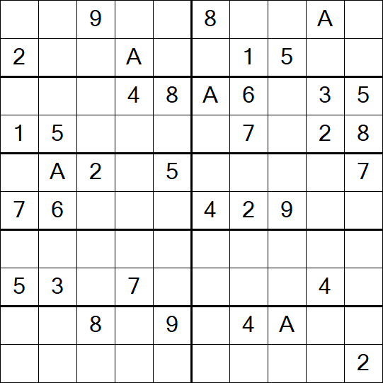 Sudoku 10x10 - Médio