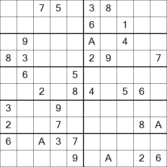 Sudoku 10x10 - Médio