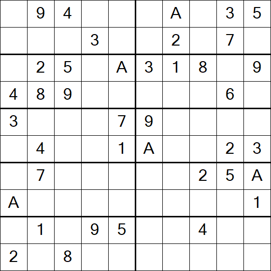 Sudoku 10x10 - Médio