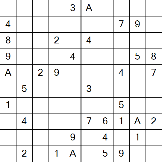 Sudoku 10x10 - Médio