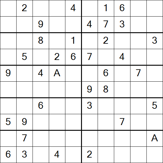 Sudoku 10x10 - Médio