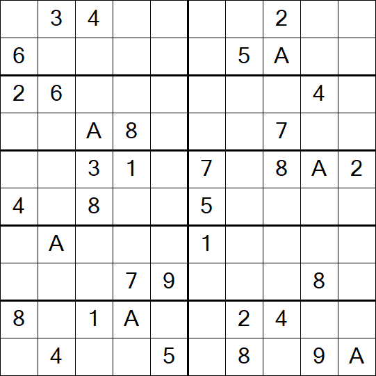 Sudoku 10x10 - Médio