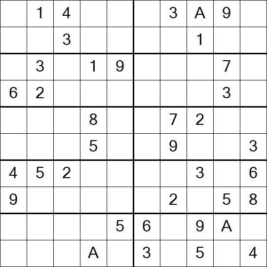 Sudoku 10x10 - Medium