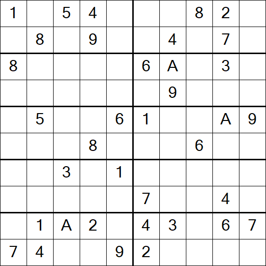 Sudoku 10x10 - Medium