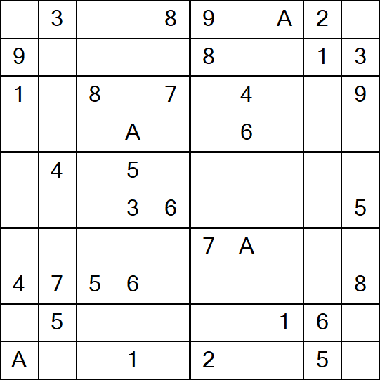 Sudoku 10x10 - Medium