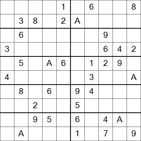 Sudoku 10x10 - Mittel