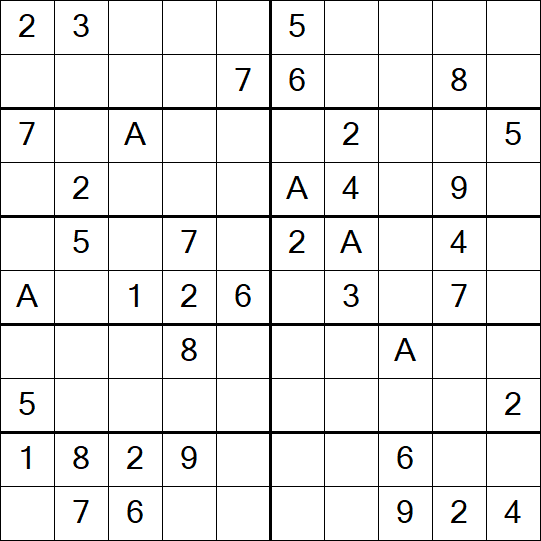 Sudoku 10x10 - Mittel