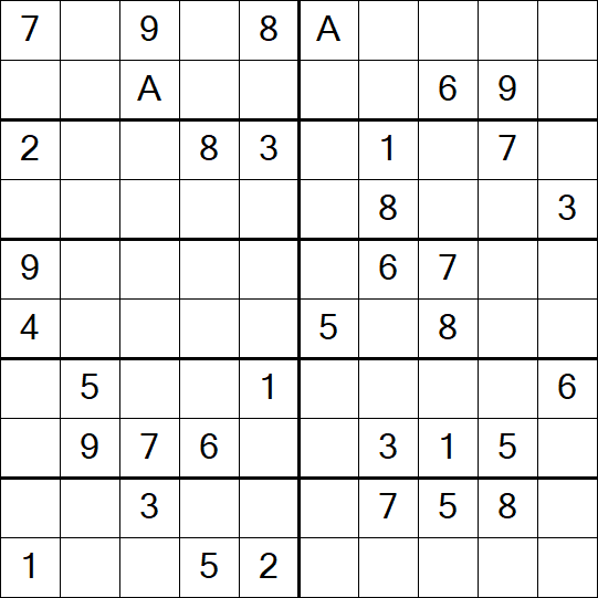 Sudoku 10x10 - Medium