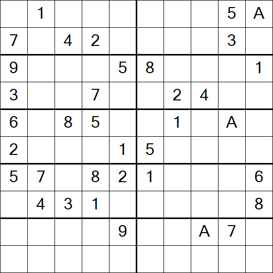 Sudoku 10x10 - Medium