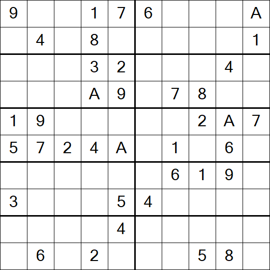 Sudoku 10x10 - Medium