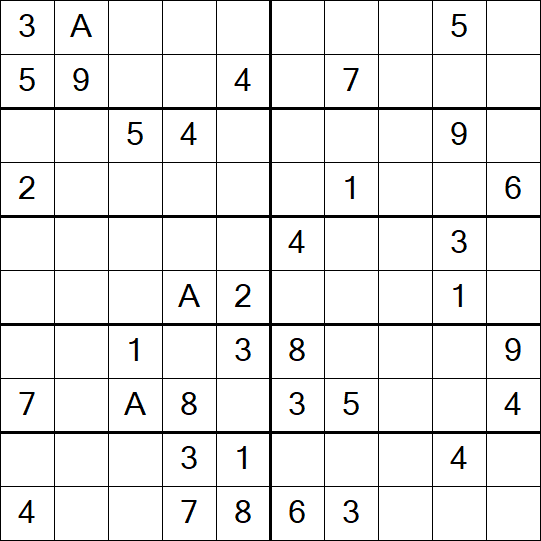 Sudoku 10x10 - Mittel