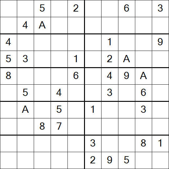 Sudoku 10x10 - Mittel