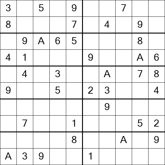 Sudoku 10x10 - Medium