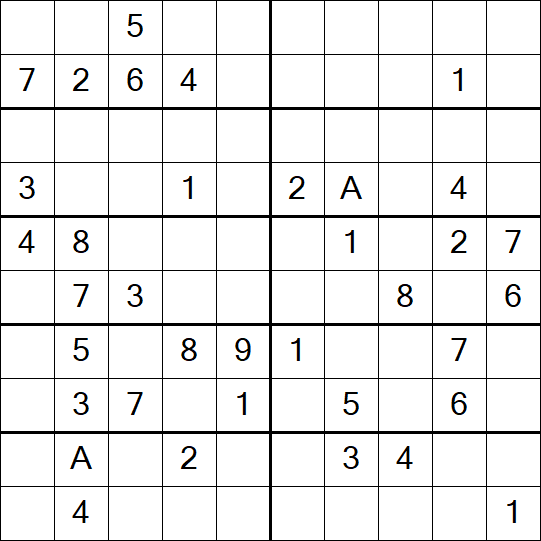 Sudoku 10x10 - Mittel