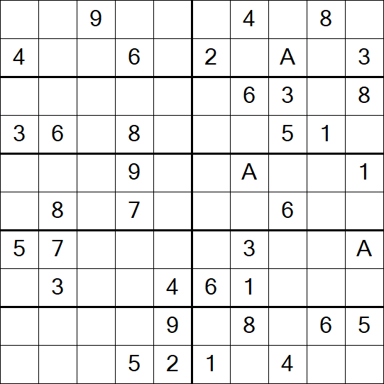 Sudoku 10x10 - Médio