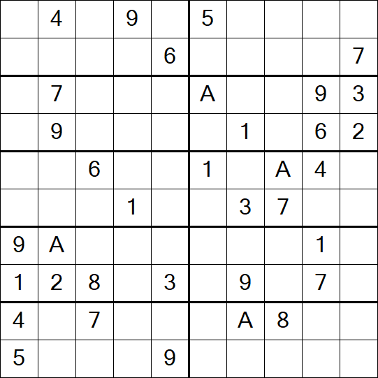 Sudoku 10x10 - Moyen
