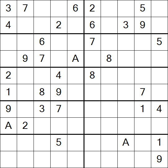 Sudoku 10x10 - Mittel