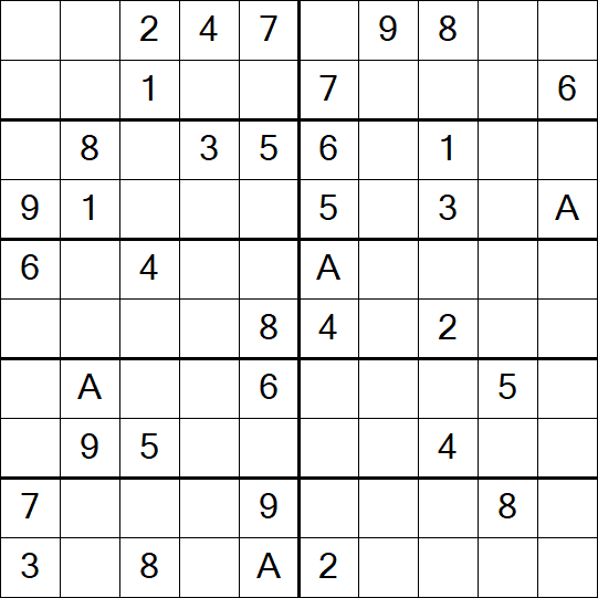 Sudoku 10x10 - Médio