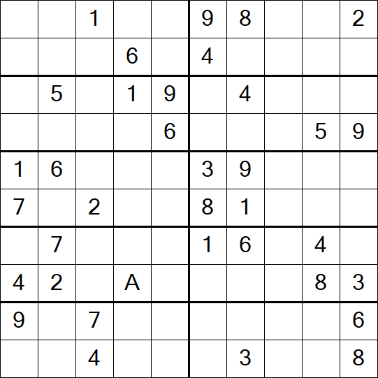 Sudoku 10x10 - Médio