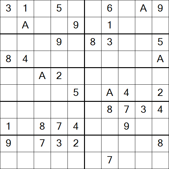 Sudoku 10x10 - Mittel