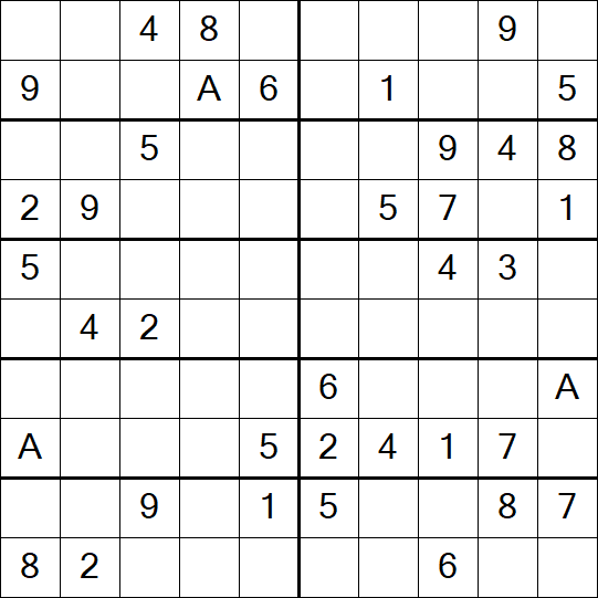 Sudoku 10x10 - Mittel