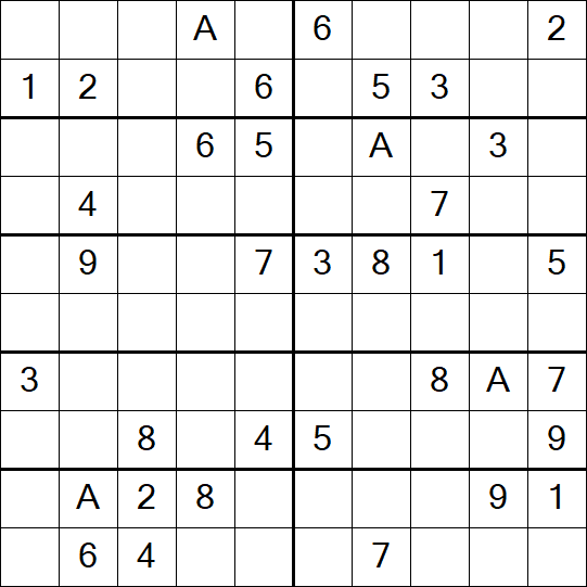Sudoku 10x10 - Mittel