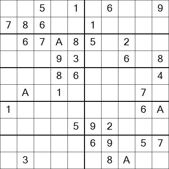 Sudoku 10x10 - Mittel