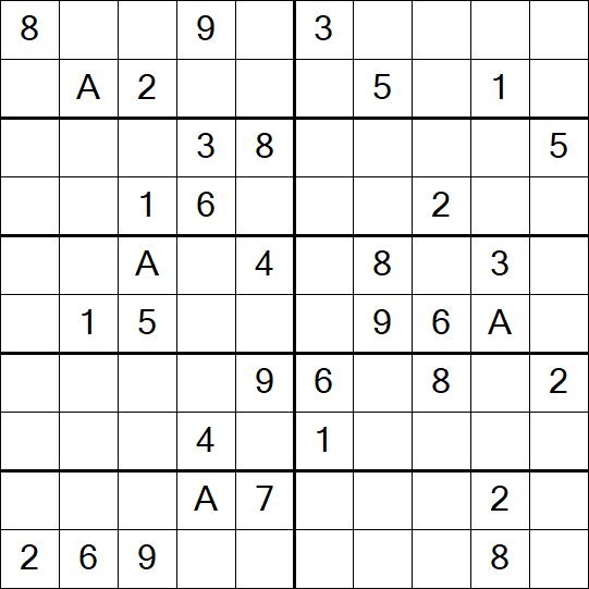 Sudoku 10x10 - Mittel