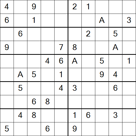 Sudoku 10x10 - Mittel