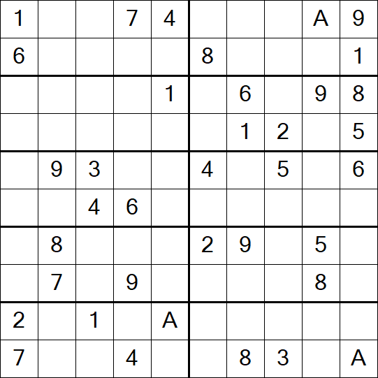 Sudoku 10x10 - Médio