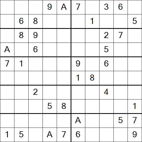 Sudoku 10x10 - Médio
