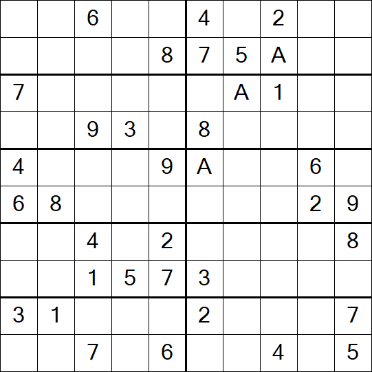 Sudoku 10x10 - Médio