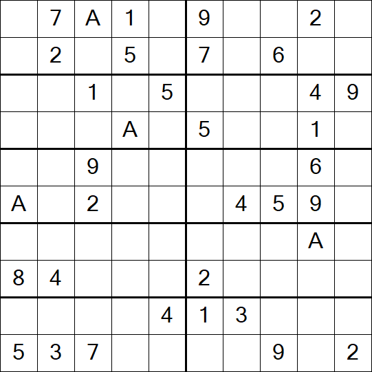 Sudoku 10x10 - Mittel