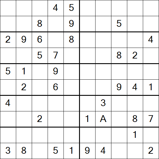 Sudoku 10x10 - Mittel