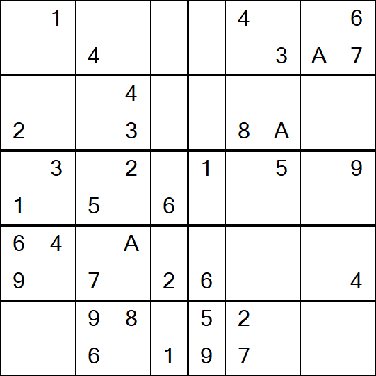 Sudoku 10x10 - Moyen