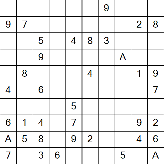 Sudoku 10x10 - Moyen