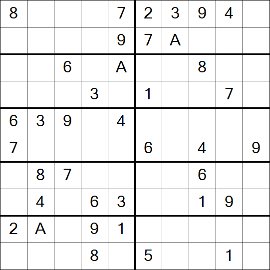Sudoku 10x10 - Medium