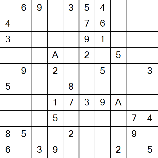 Sudoku 10x10 - Medium