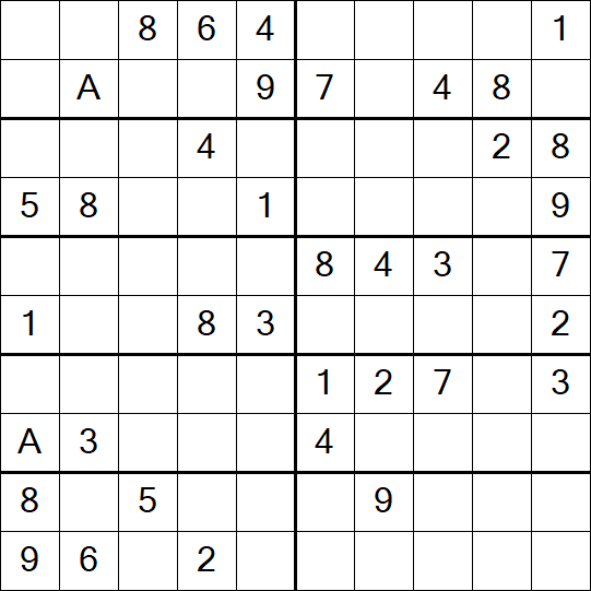 Sudoku 10x10 - Medium