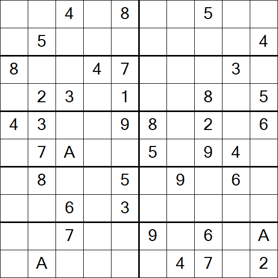 Sudoku 10x10 - Mittel