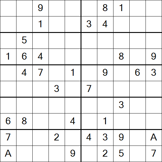 Sudoku 10x10 - Moyen