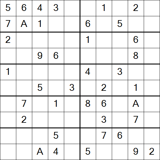 Sudoku 10x10 - Moyen