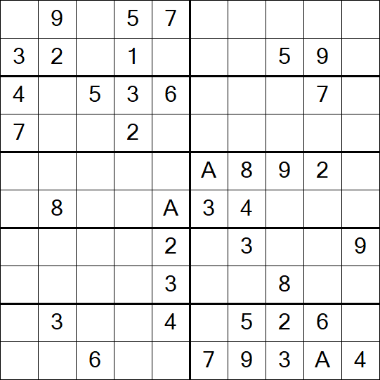 Sudoku 10x10 - Médio