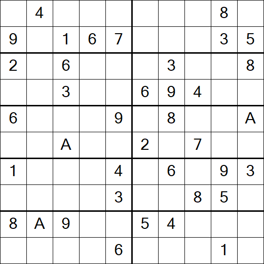 Sudoku 10x10 - Médio
