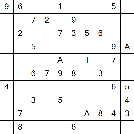 Sudoku 10x10 - Médio