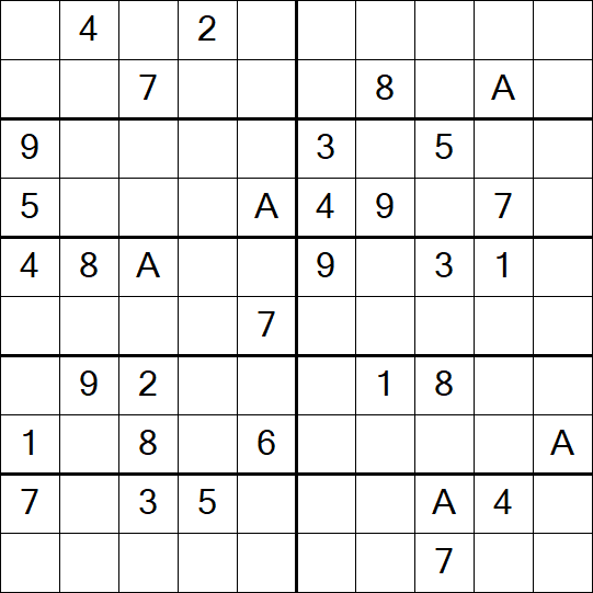 Sudoku 10x10 - Medium
